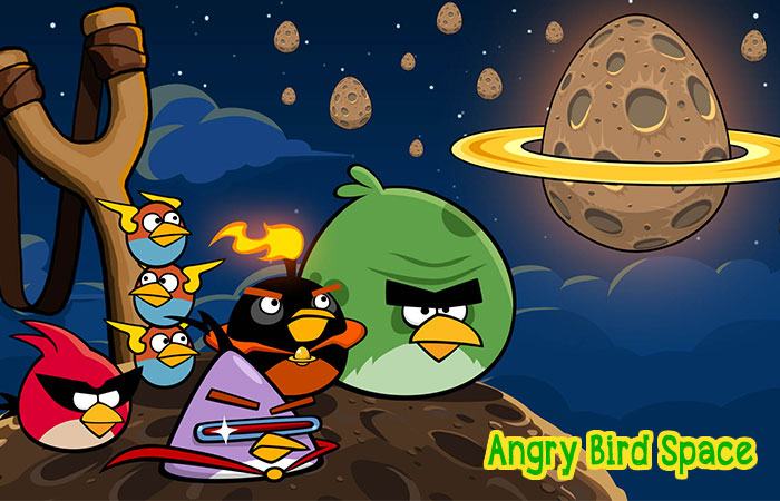 Game android dành cho bạn nữ hay - Angry Bird Space