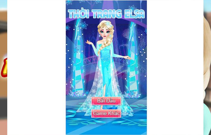 Game thời trang Elsa có thể chơi trên Mobile