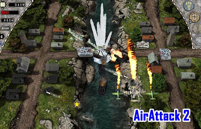 Giao diện game máy bay chiến đấu 3D AirAttack 2 cực hoành tráng
