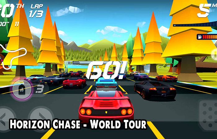 Game đua xe đồ họa 2D Horizon Chase - World Tour