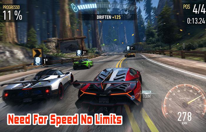 Game đua xe ô tô 3d mobile Need For Speed No Limits