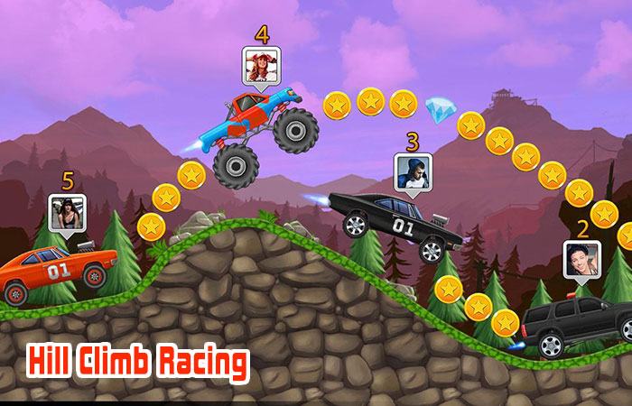 Game đua xe online cực vui Hill Climb Racing