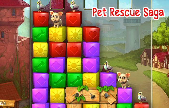 Giải cứu pet với game Pet Rescue Saga nào
