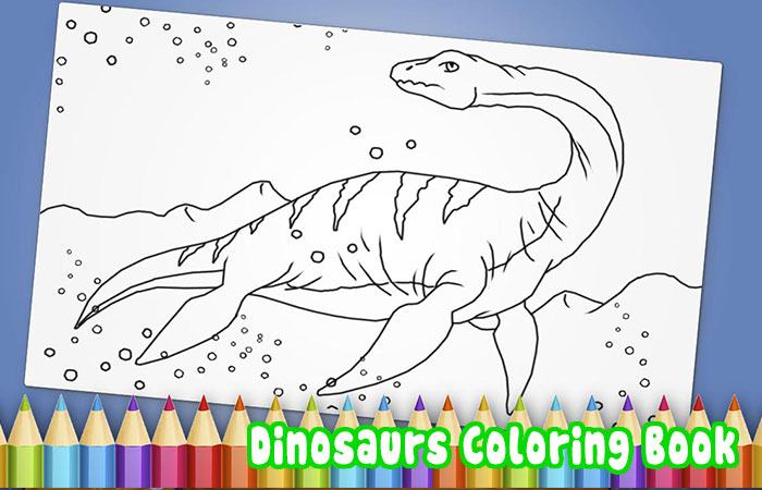 Trò chơi iPad sáng tạo cho trẻ em Dinosaurs Coloring Book