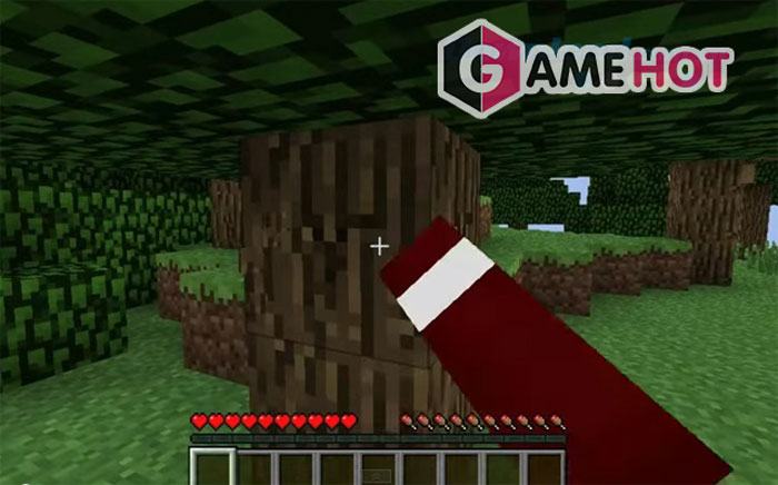 Minecraft hướng dẫn thu thập gỗ